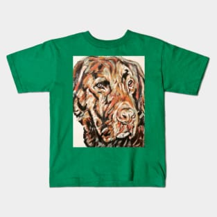 chocolate Labradore retriever dog Kids T-Shirt